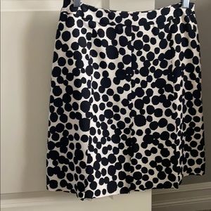 Banana Republic 100% silk pleated a-line skirt